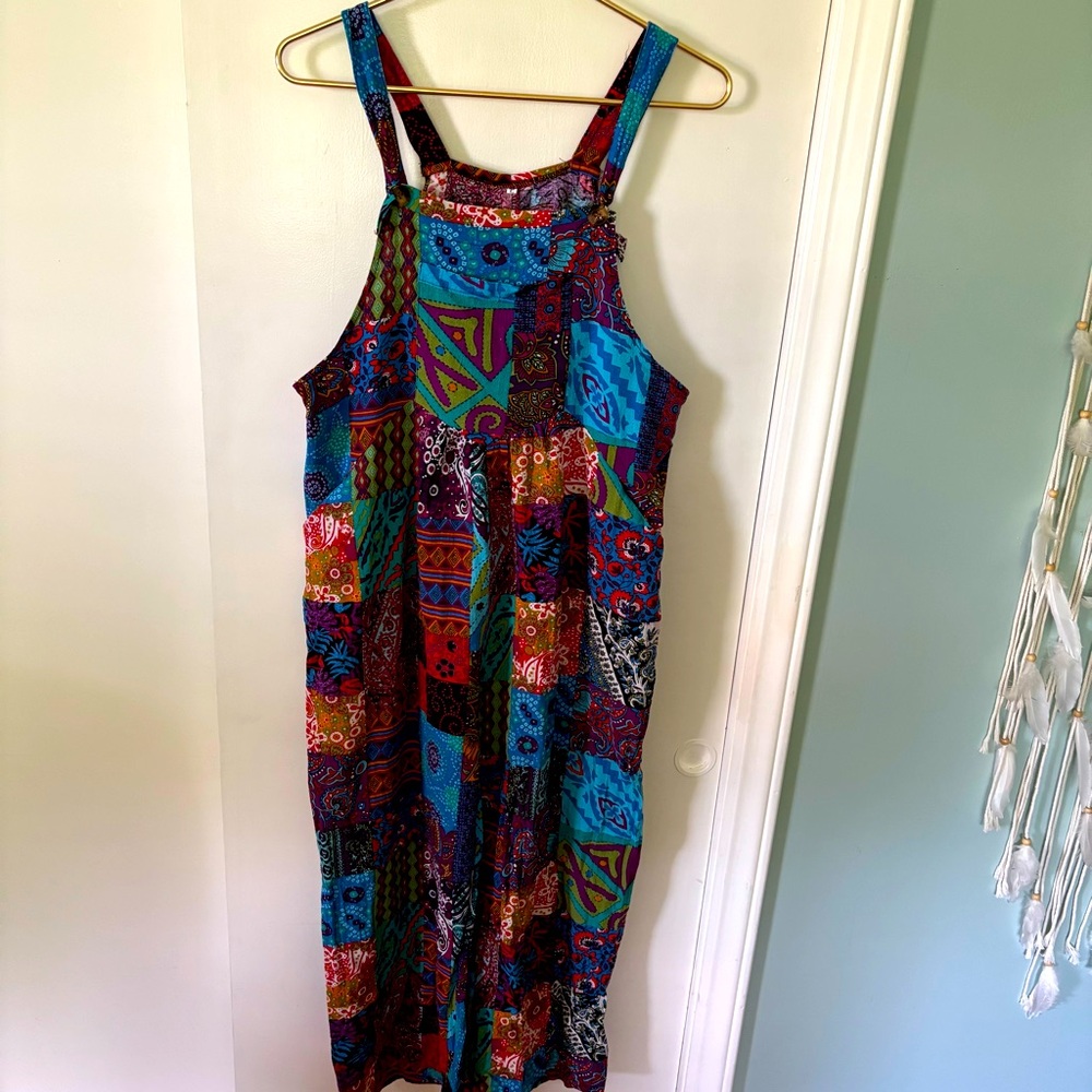 Colorful Patchwork overalls - Picture 2 of 10